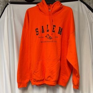 Gildan Bright Orange Salem Graphic Hoodie